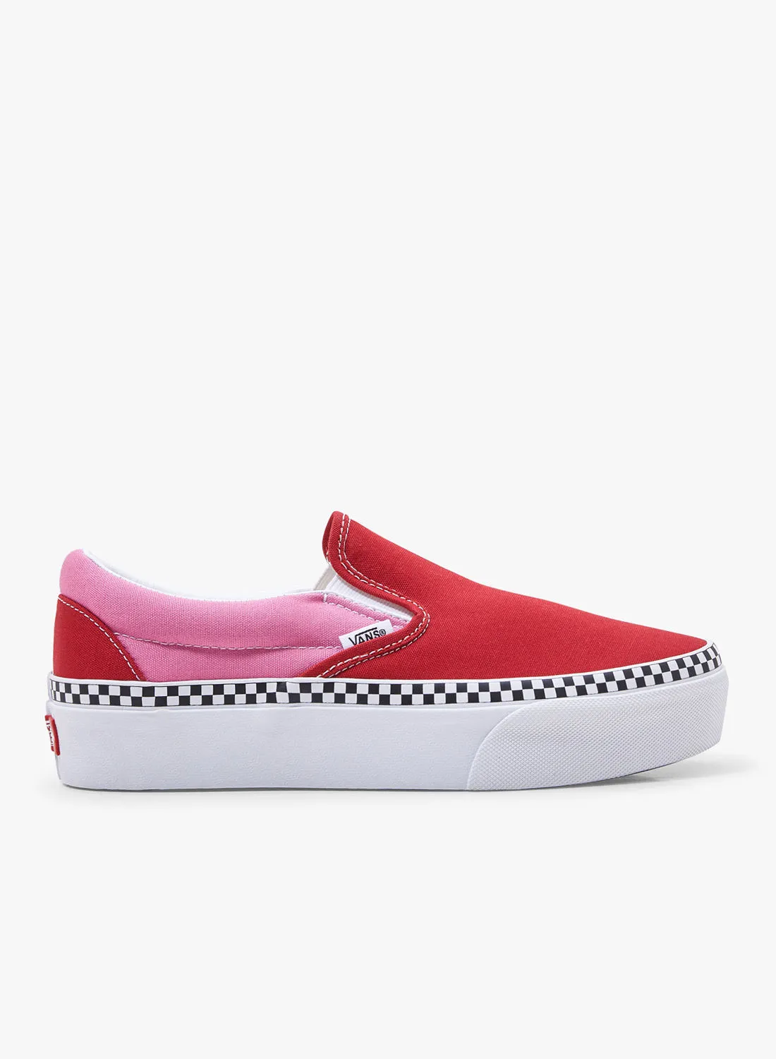 حذاء فانس UA كلاسيكي سهل الارتداء أحمر / وردي أحمر / وردي