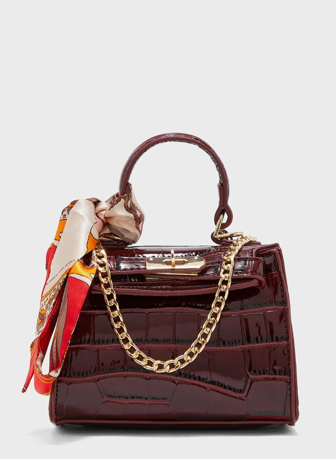 ELLA Mini Handbag With Scarf Detail