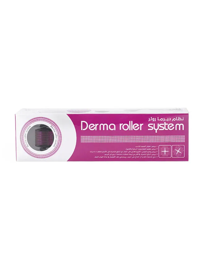 Derma Roller 540-Piece Needle For Cellulite, Acne Scars And Scars Black 2.5millimeter