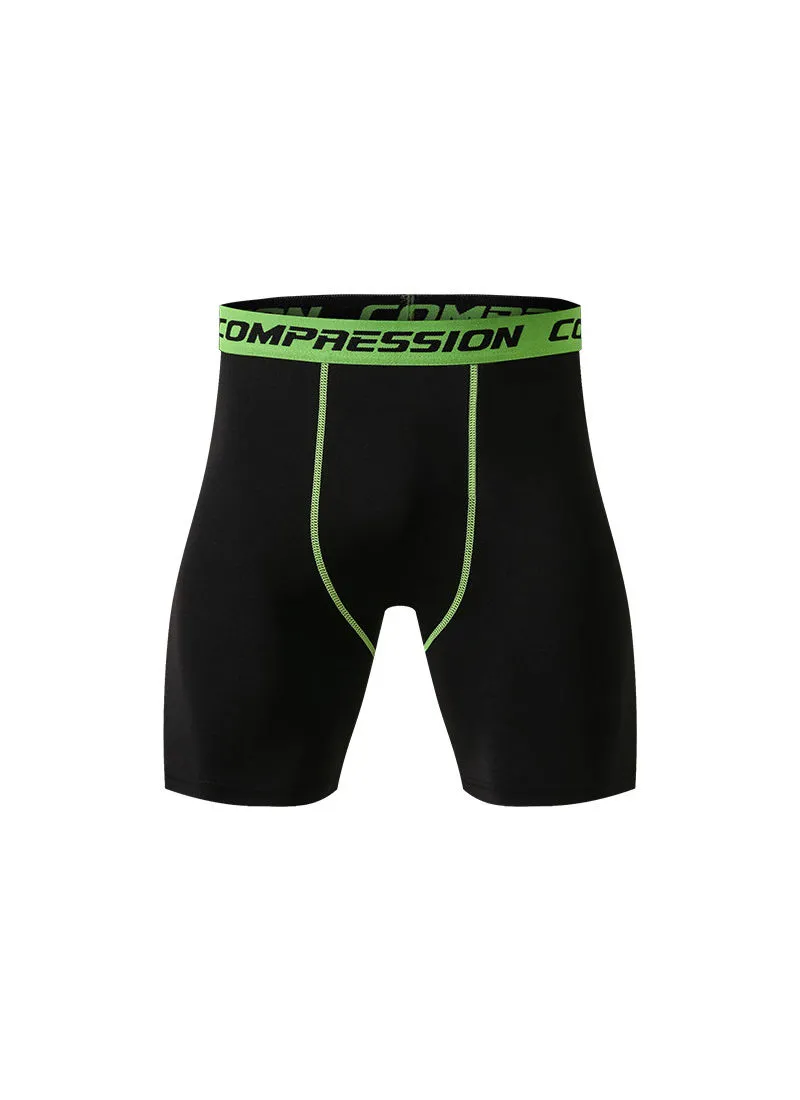 Joychic Quick Dry Compression Shorts Black/Green