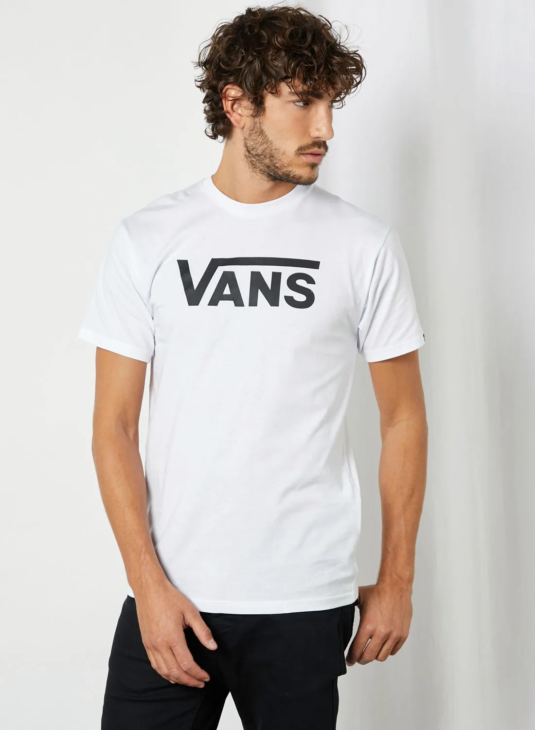 VANS Classic T-Shirt WHITE-BLACK