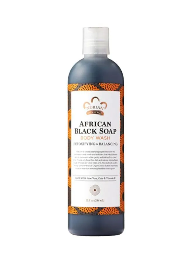 Nubian Heritage African Black Soap Body Wash 384ml