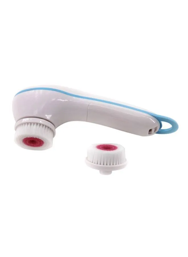 Spin Spa Cleansing Facial Brush With 2 Cleansing Attachments White/Blue