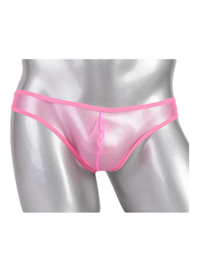Generic T-Back Thong Briefs Low Rise Underwear Pink