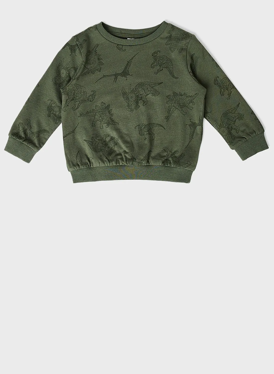 NAME IT Kids Dinosaur Long Sleeve Sweatshirt