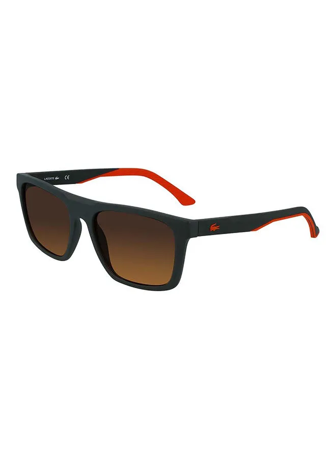 LACOSTE Men's Full Rim Bio Injected Modified Rectangle Sunglasses  L957S-022-5618