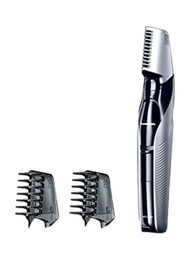 Panasonic Rechargeable Wet/Dry i-Shaper Body Trimmer, 0.1-6mm Cutting Lengths Silver 19.2x3.3x4.9cm
