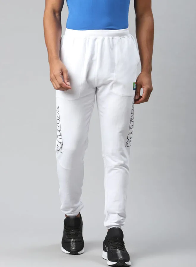 HRX by Hrithik Roshan Casual Slim-Fit Joggers White
