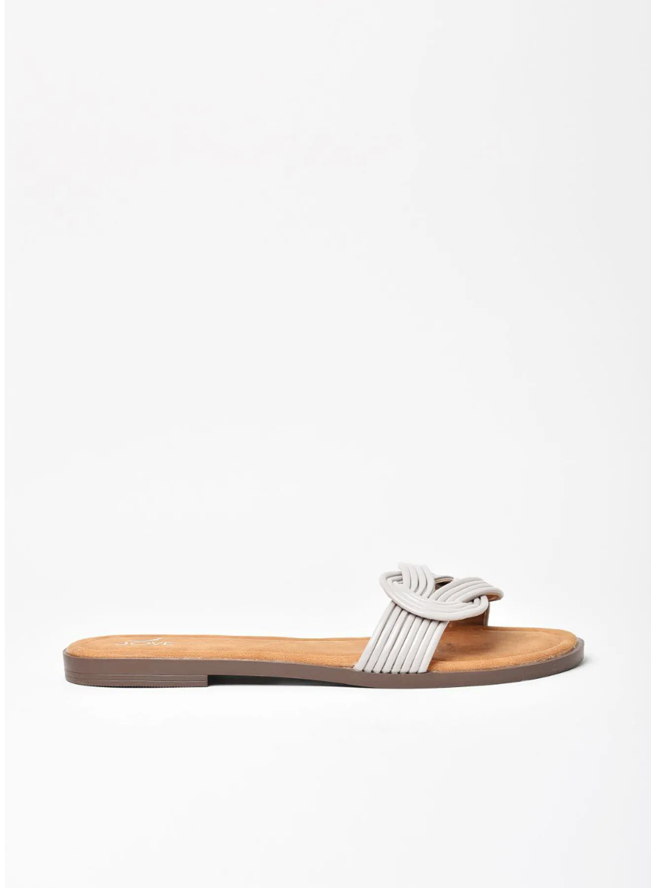 Jove Stylish Flat Sandals Grey