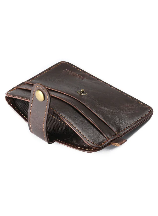 JOLLY Solid Card Holder Brown