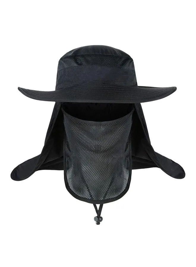 اشتري الآن Generic Boonie Hat With Neck Cover For Dust Protection Black