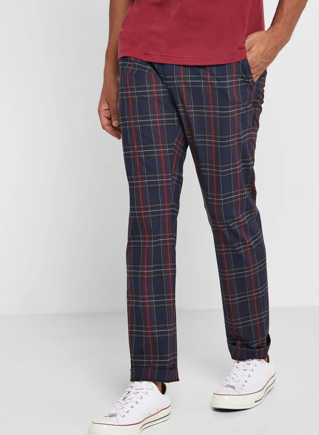 Selected Homme Mylotartan Checked Slim Fit Trousers