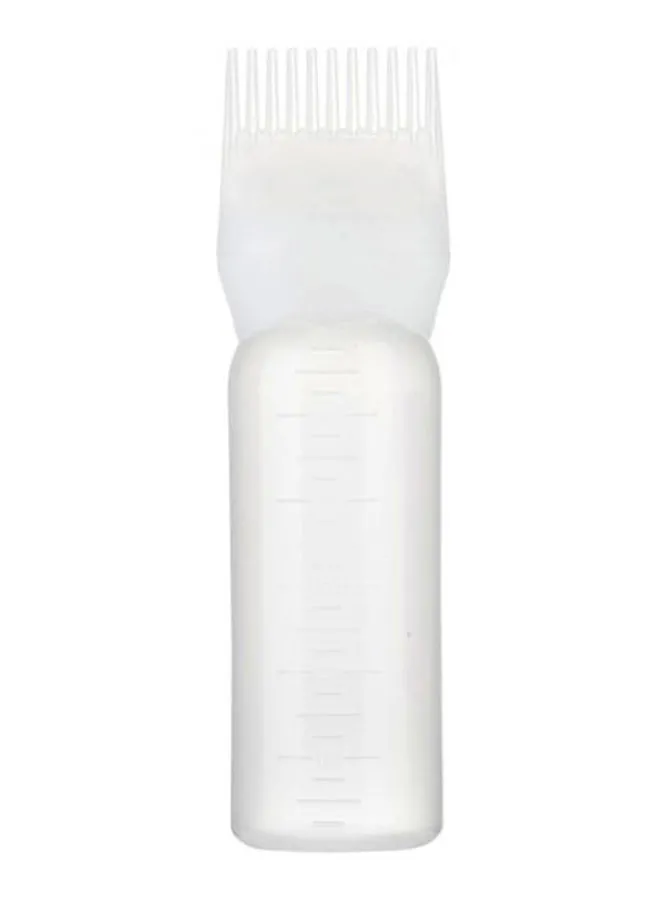 Generic زجاجة صبغة شعر مع فرشاة بيضاء 17 × 4.5 سم