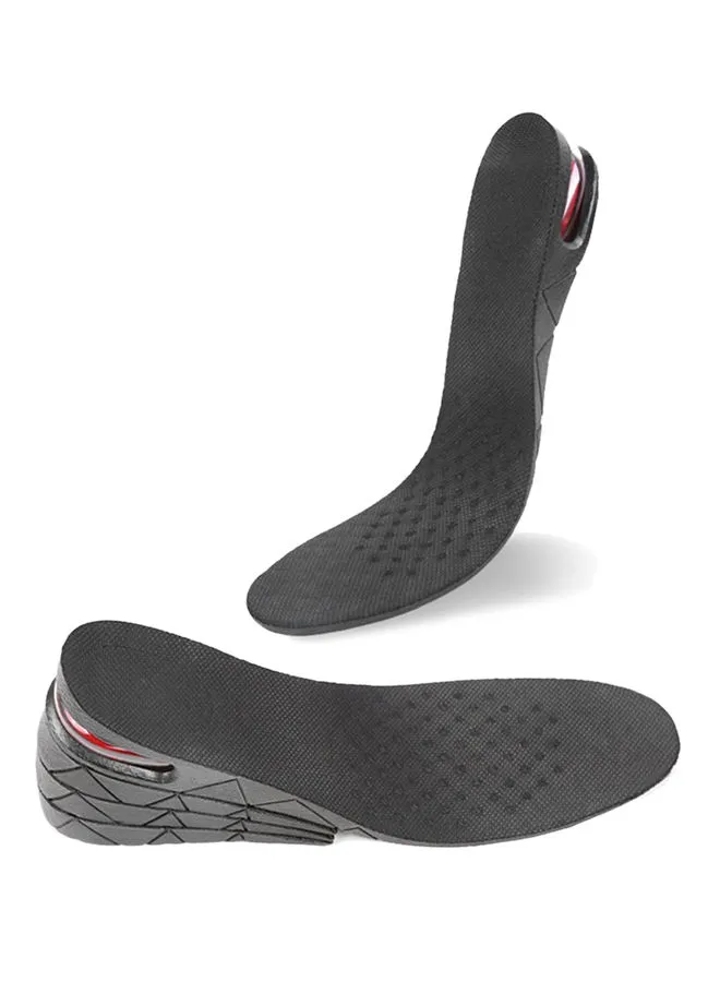 OUTAD Height Increase Boot Pad 4 Layers Shoe Insoles Black