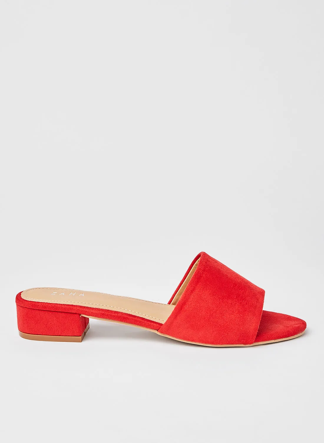ZAHA Dyed Slip On Sandals Red
