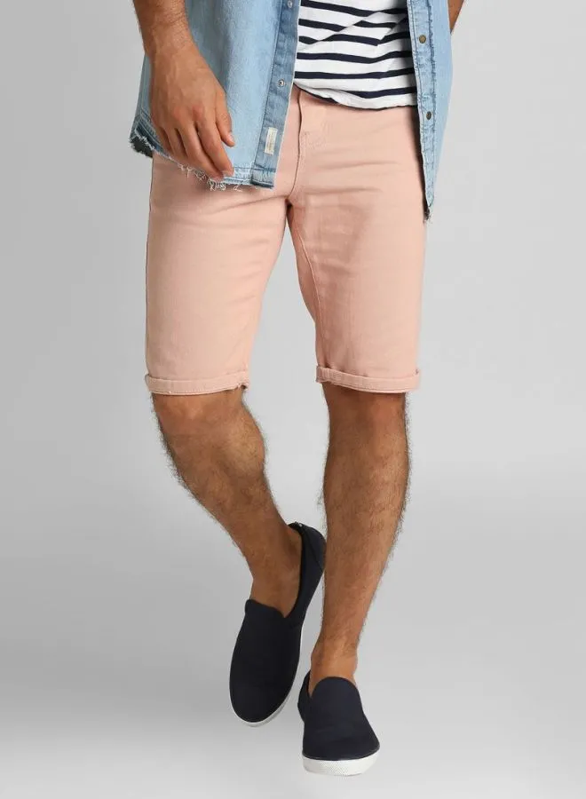 NEW LOOK Casual Cotton Shorts Pink