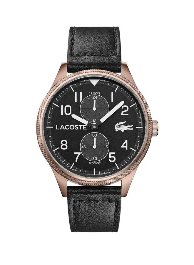 LACOSTE Men's Leather Analog Watch 2011042