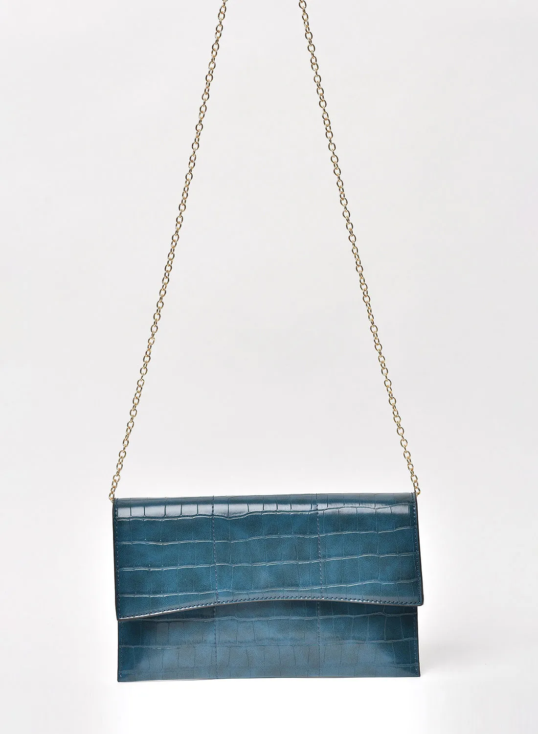 Jove Animal Pattern Chain Strap Crossbody Bag Blue