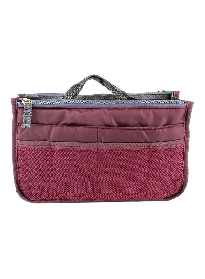 Generic Zipper Closure Travel Kit Burgundy