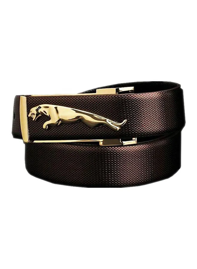 Generic Cowhide Leather Belt Gold