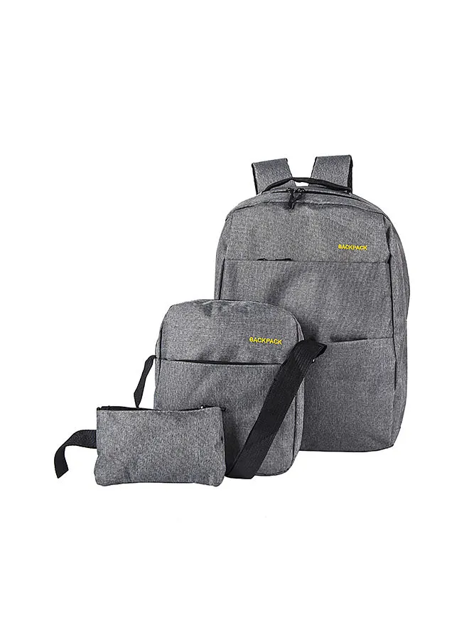 Generic 3 Piece Multifunctional Bags Set Grey