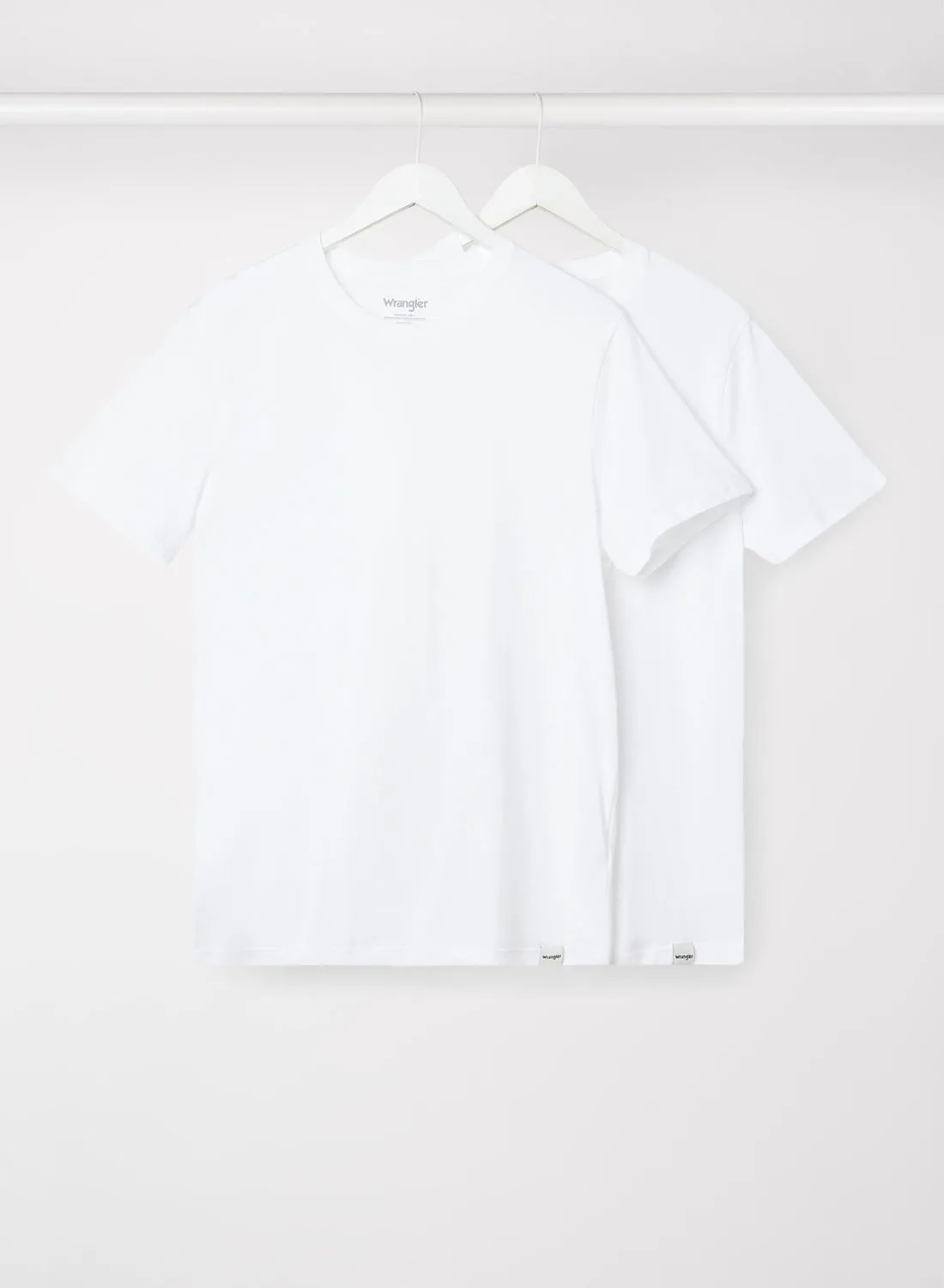 Wrangler Short Sleeve T-Shirt (Pack of 2) White