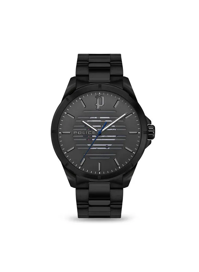 POLICE Men's Barwara Analog Stainless Steel Wrist Watch PEWJG2204505 - 45mm