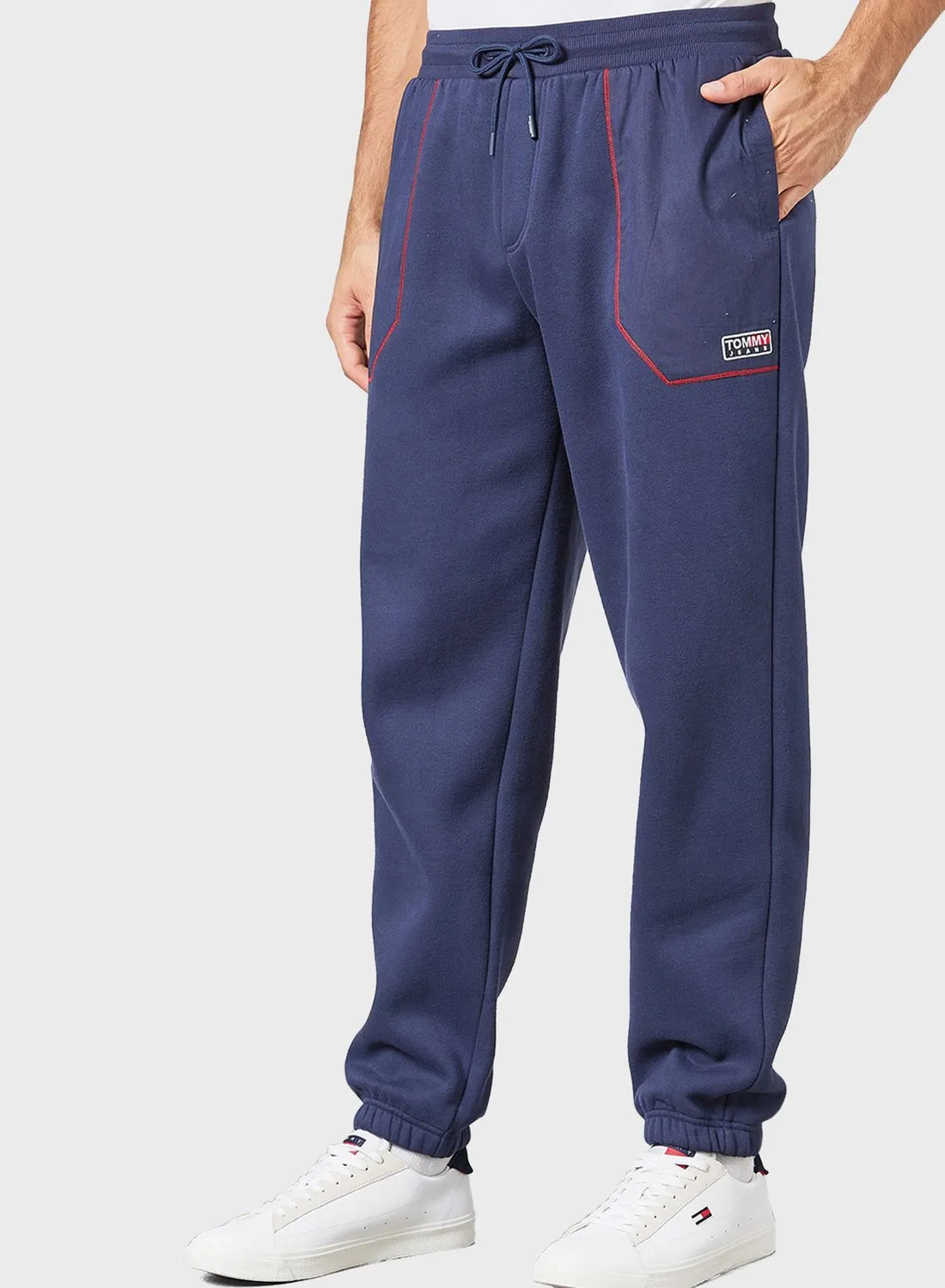TOMMY JEANS Contrast Stitch Pocket Sweatpants