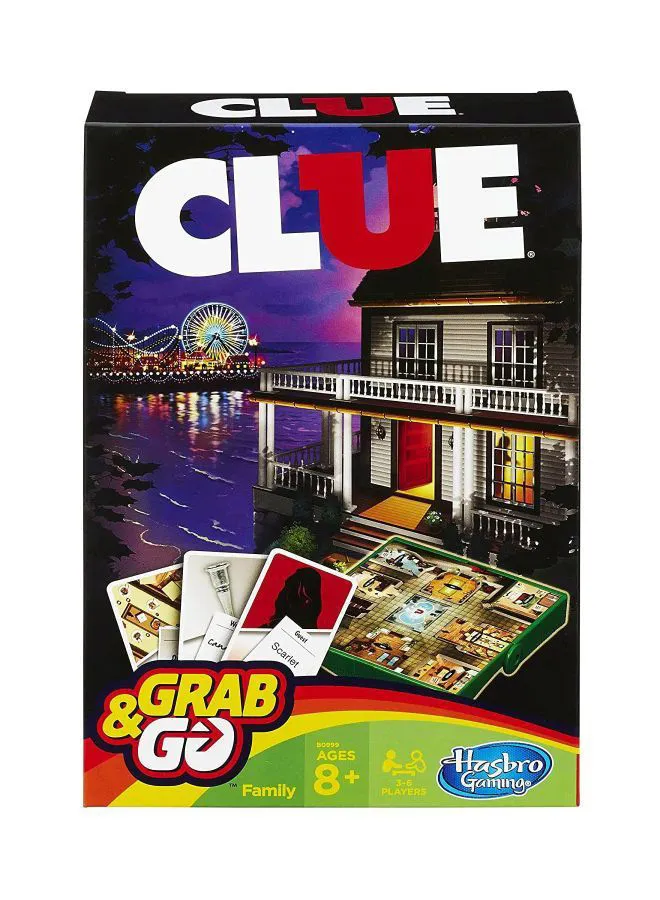 Hasbro Clue Grab And Go Go Game