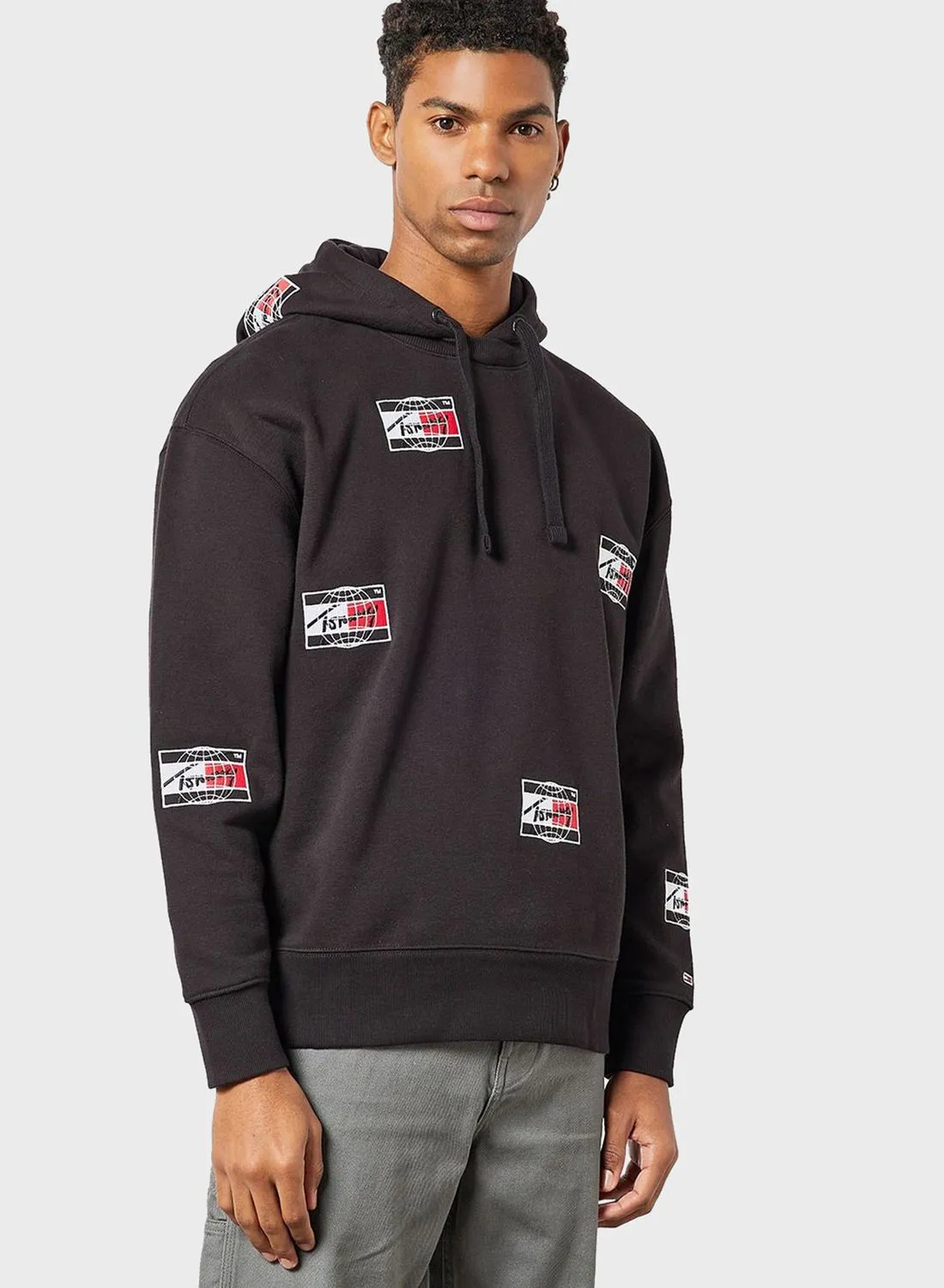 TOMMY JEANS Logo Relaxed Hoodie