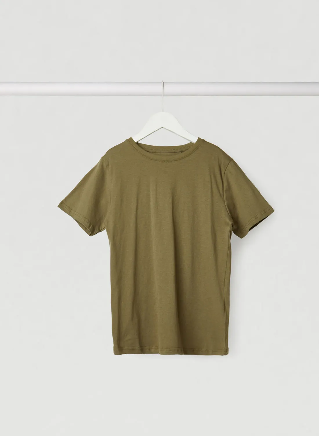 Lemon Beret Solid Design Short Sleeves T-Shirt Green As Swatch
