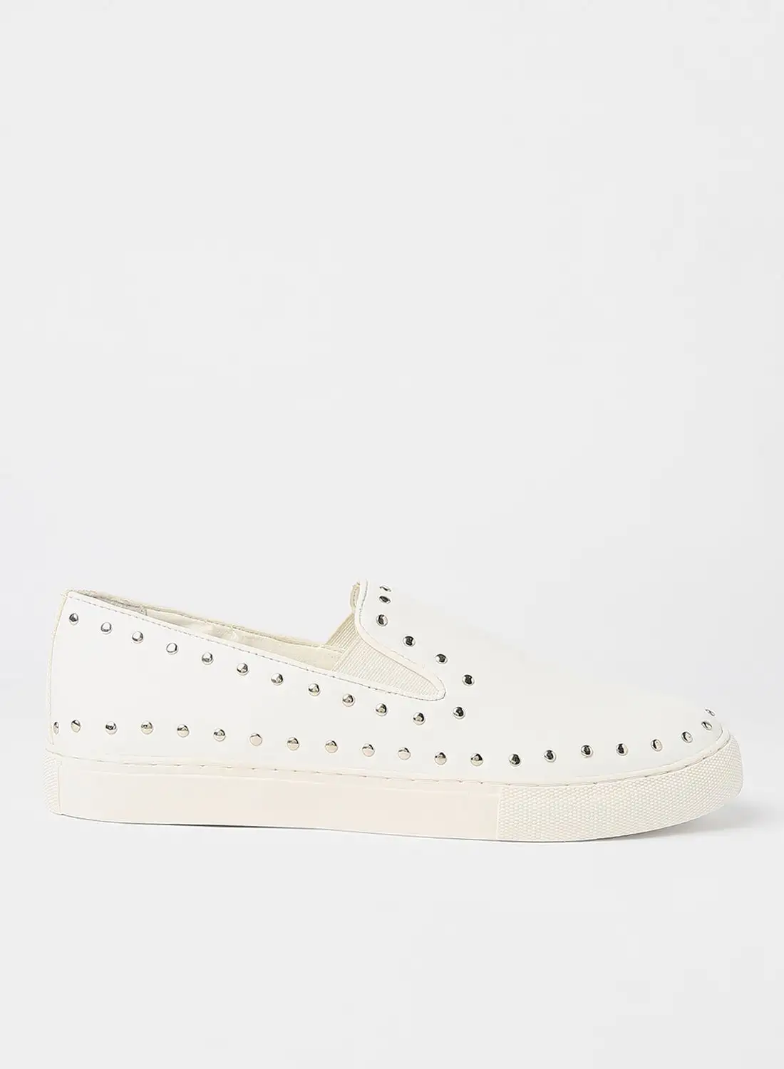 STATE 8 Studded Slip On Sneakers White
