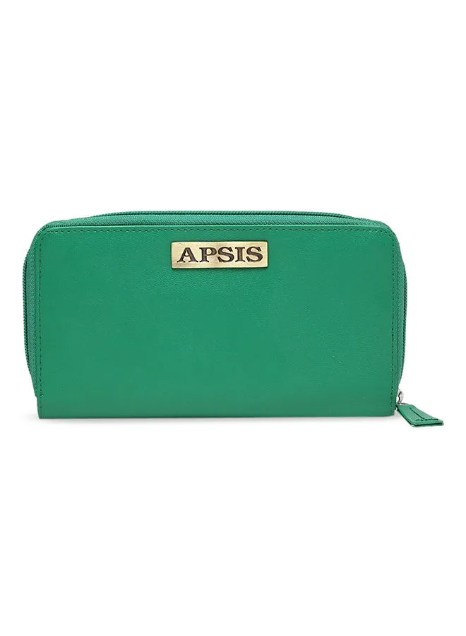 APSIS Stylish Comfortable Logo Detail Wallet For Women AP_WLT_W2_Green