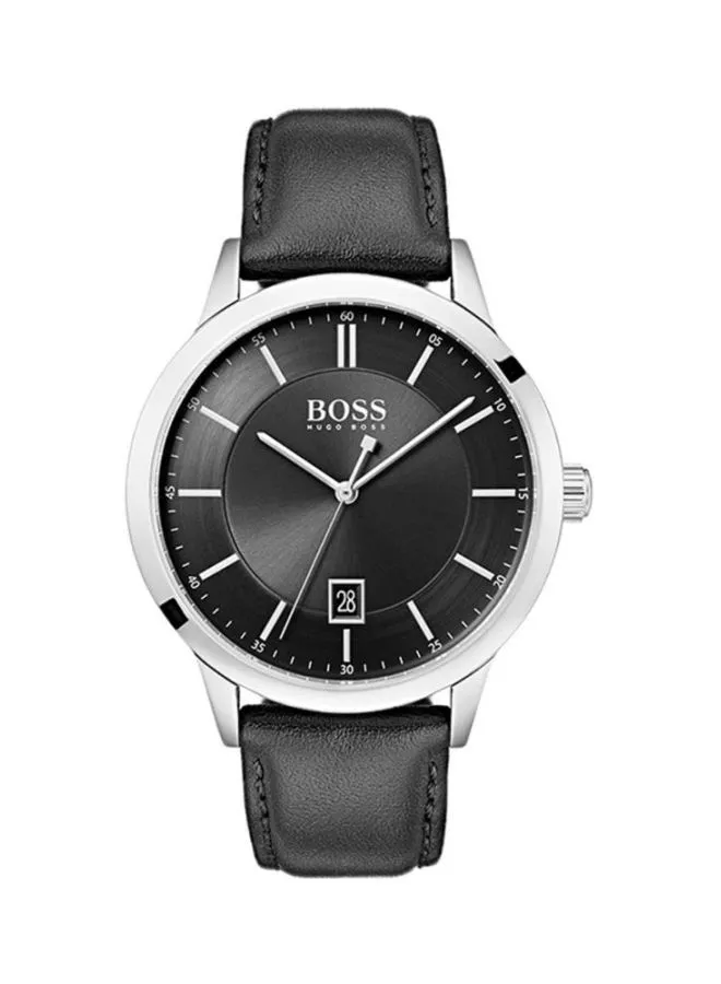 HUGO BOSS Men's Leather Analog Wrist Watch HB151.3611
