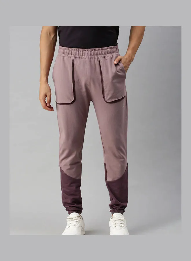 HRX by Hrithik Roshan Elasticated Casual Track Pants Mauve