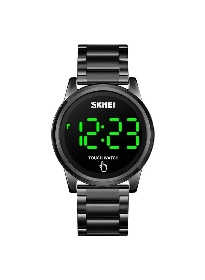 SKMEI Men's 1684 Led Touch 30m Digital Metal Stainless Steel Watch