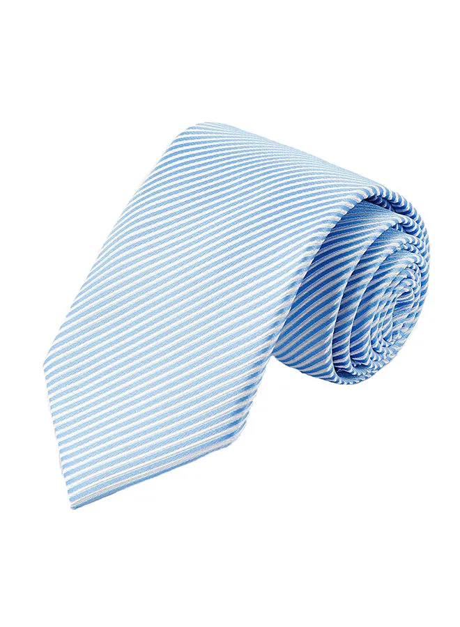 Generic ربطة عنق مخططة أزرق وأبيض
