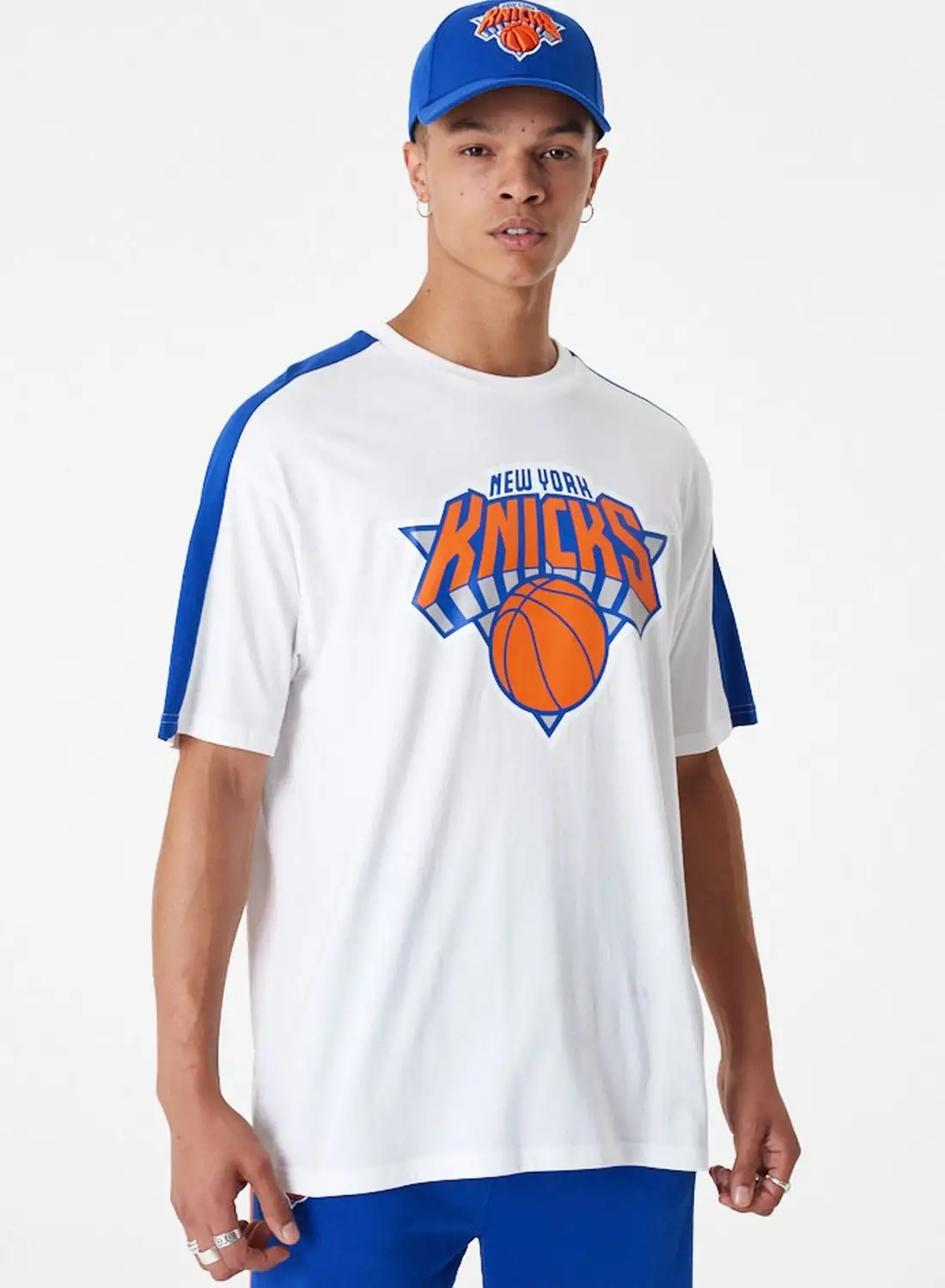 NEW ERA New York Knicks Colour Block Oversized T-Shirt