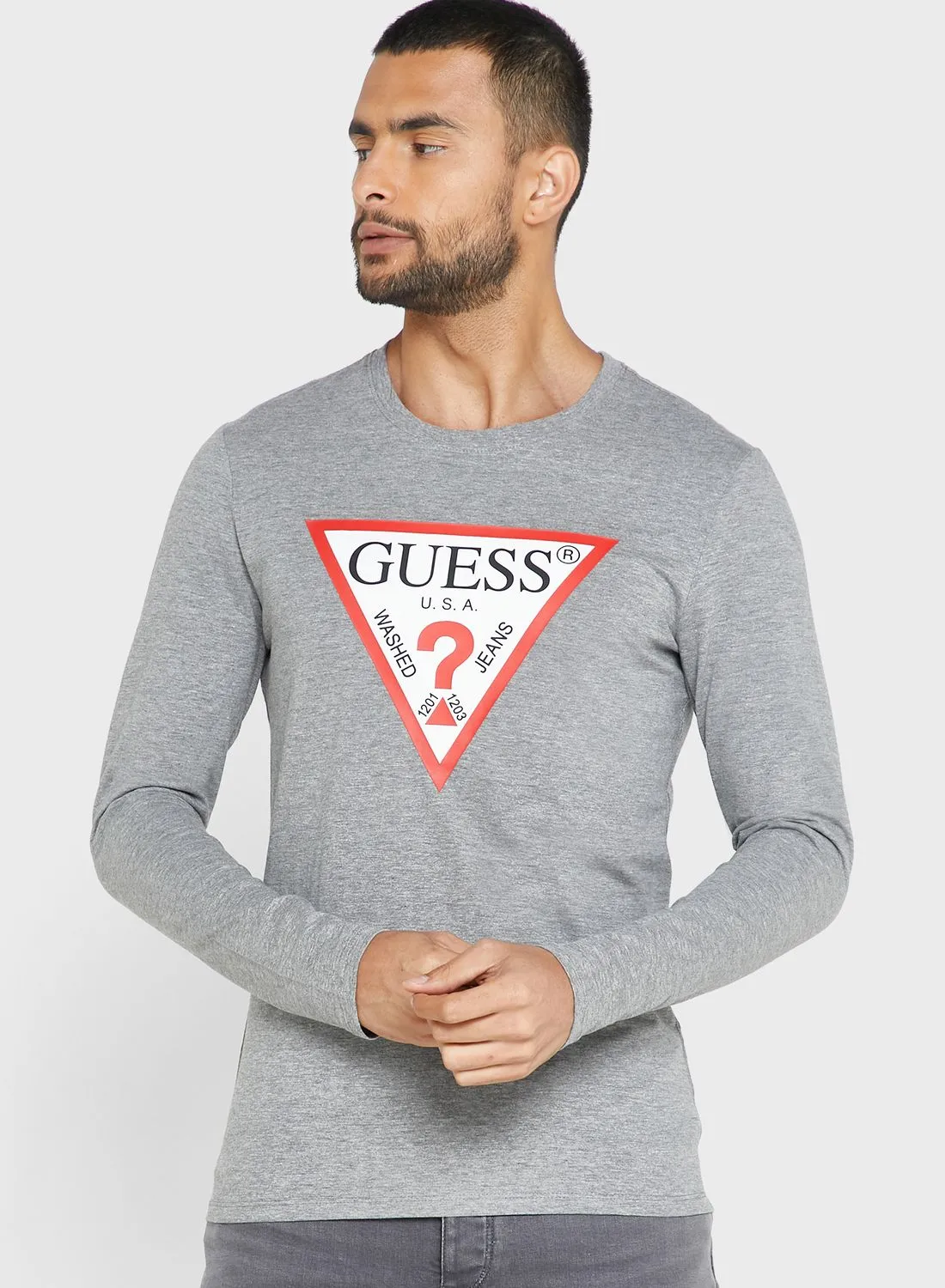 GUESS Logo Printed T-Shirt