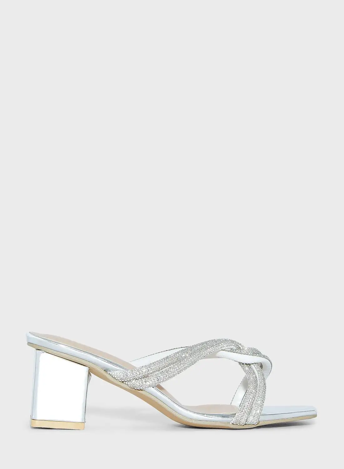 Ella Limited Edition Diamante Twisted Detail Mule Sandal