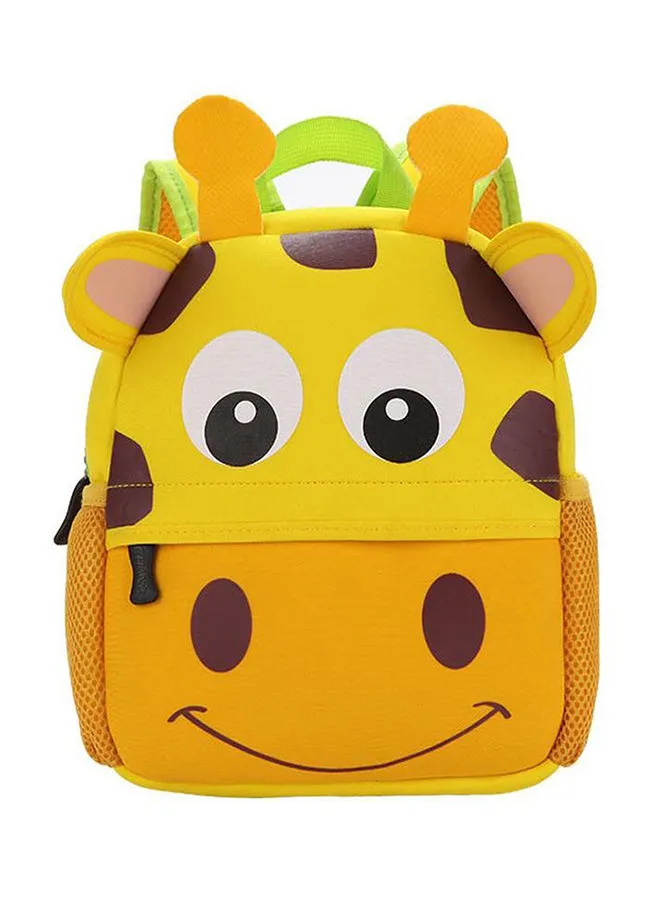 Cool Baby Cartoon Shaped Zippered Backpack Yellow/Brown/White