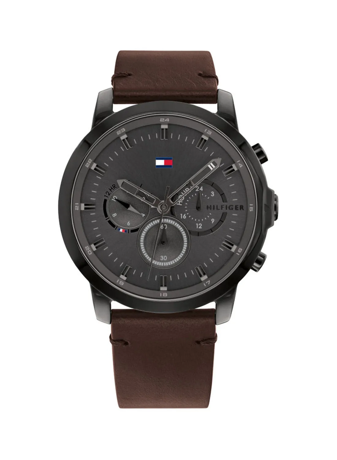 TOMMY HILFIGER Men's Leather Analog Wrist Watch 1791799