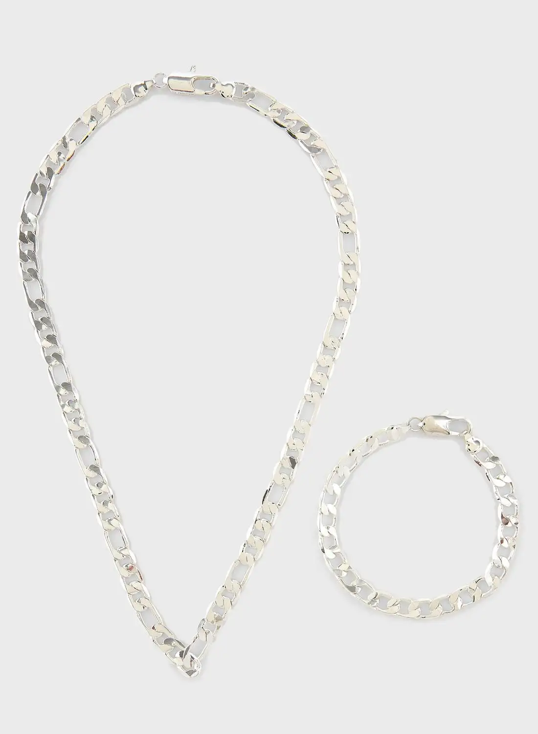 Seventy Five Chain Necklace + Bracelet Set