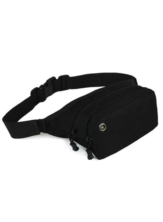 JOLLY Solid Chest Waistpack Belt Shoulder Bag Black