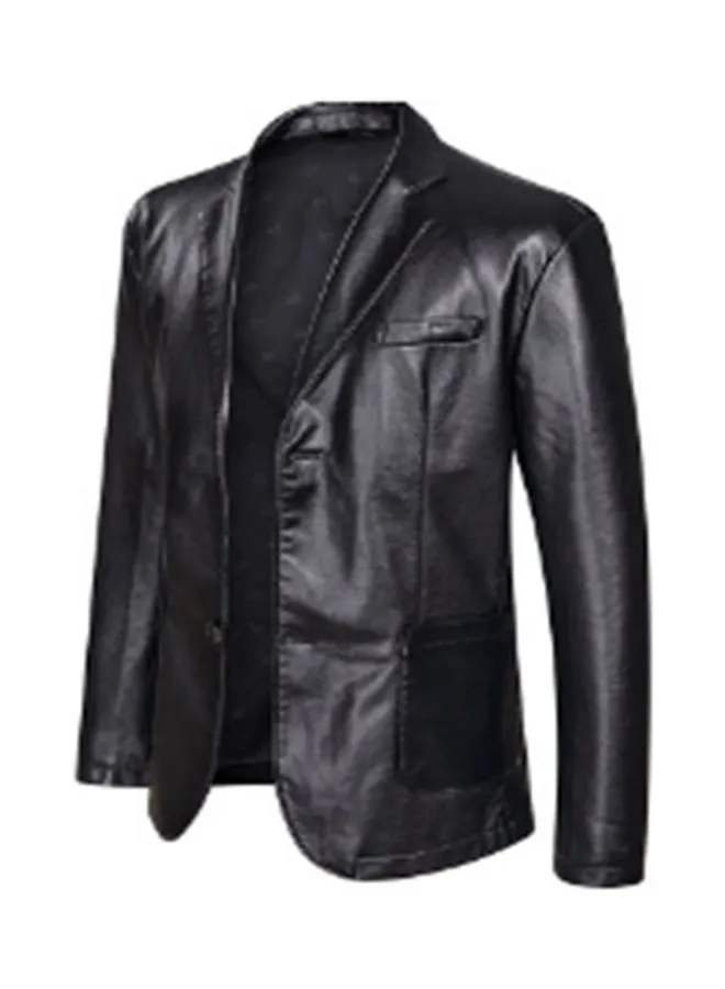 Lucky Men's Leather Stylish Jacket black