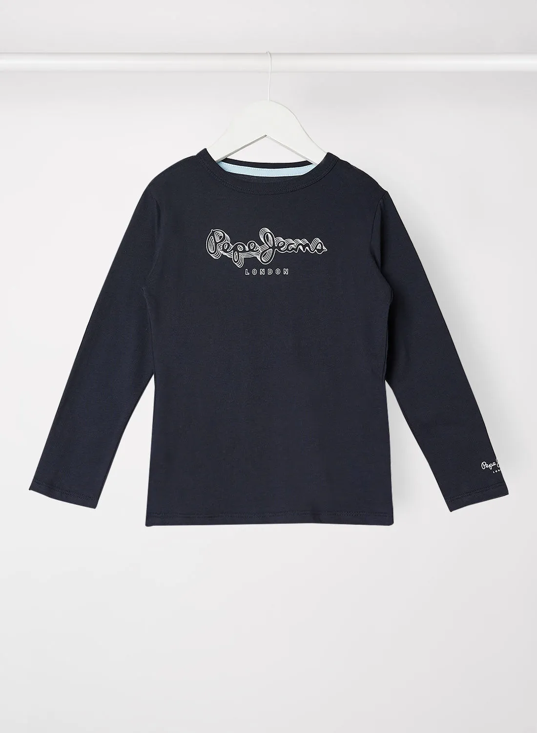 Pepe Jeans LONDON Kids/Teen Chest Logo T-Shirt Navy