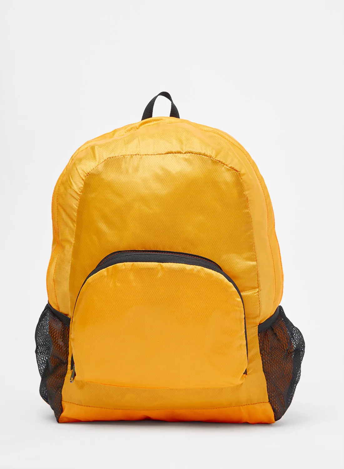 Amal Casual Trendy Dyed Polyester Unisex One Size Backpack Orange