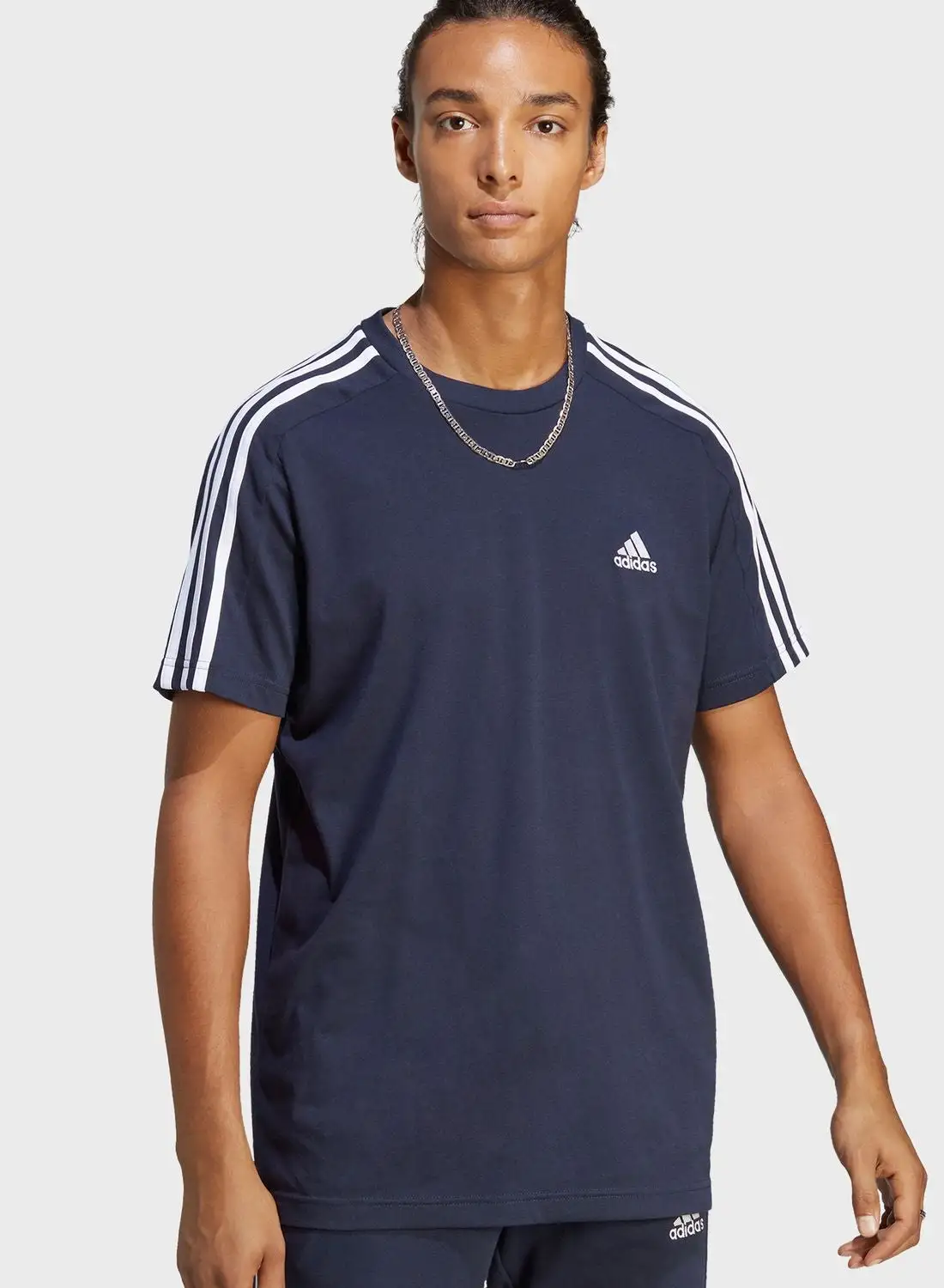 Adidas 3 Stripes Single Jersey T-shirt