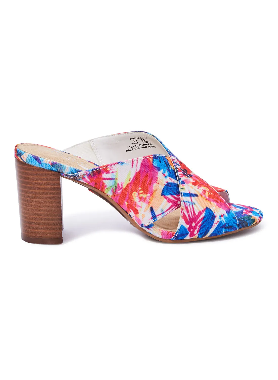 AEROSOLES Floral Slip On Dress Sandals Multicolour