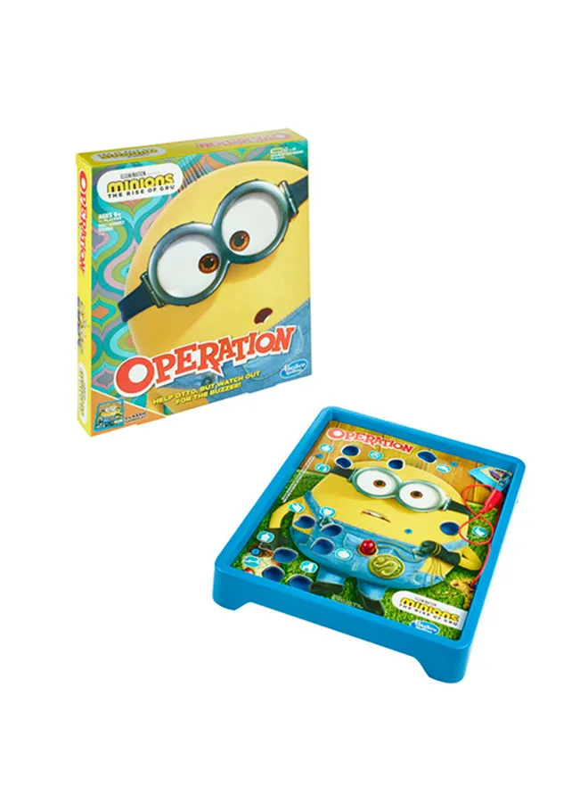 Hasbro Operation Game: Minions: The Rise of Gru Edition Board Game for Kids Ages 6 and Up